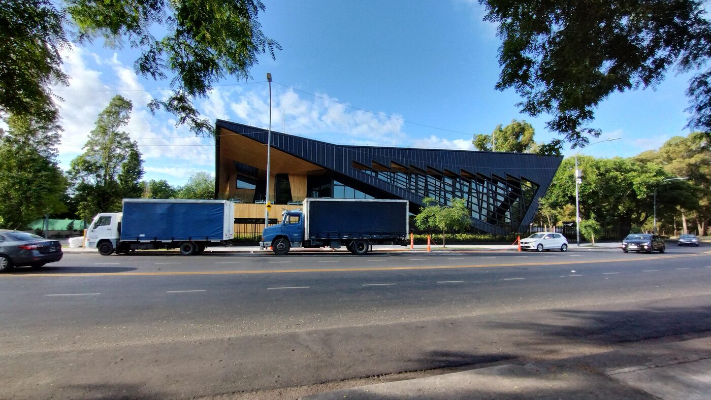 Camión utilizado en un trabajo en Zona Norte